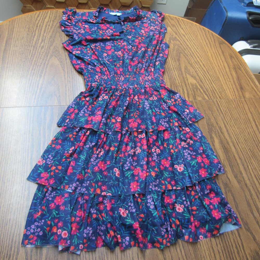 Draper James Alana Tiered Dress in Twilight Floral Size XS